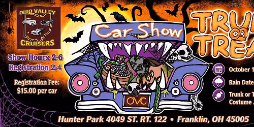 Ohio Valley Cruisers Present- Trunk or Treat @ Hunter Park 2026