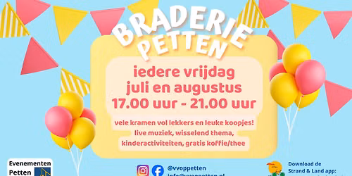 Braderie Petten - iedere vrijdag in juli en augustus