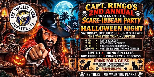 \u2620\ufe0f Capt. Ringo's 2nd Annual Pirates of the Scare-ibbean Party\u200d\u200d