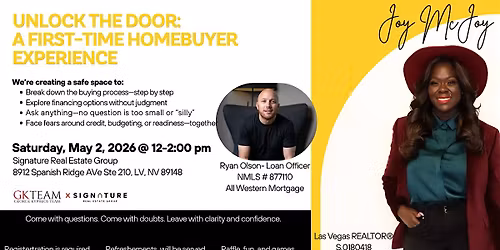 Unlock the Door: A Seminar for First-Time Homebuyers