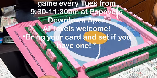 Free Mahjong Meetup for all levels