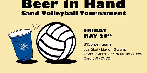 Beer In Hand Sand Volleyball Tournament