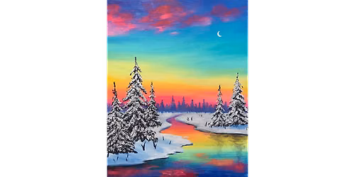 Winter Sunset - Paint and Sip in Sacramento | Classpop!\u2122