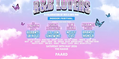 Indoor 90s & 00s R&B Festival - PAARD (The Hague)