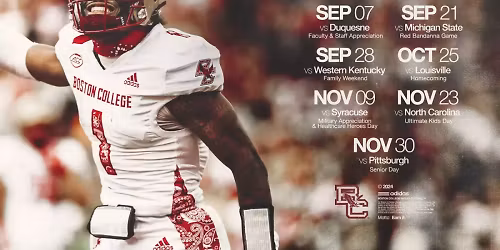 Parking Boston College Eagles at Michigan State Spartans Football