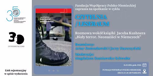 Domos\u0142awski\/ Haszczy\u0144ski\/ Szaniawska-Schwabe o ksi\u0105\u017cce J. Kushnera \u201eBia\u0142y terror"