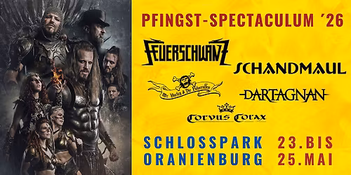 PFINGST-SPECTACULUM im Schlosspark Oranienburg mit LIVE KONZERT-ARENA