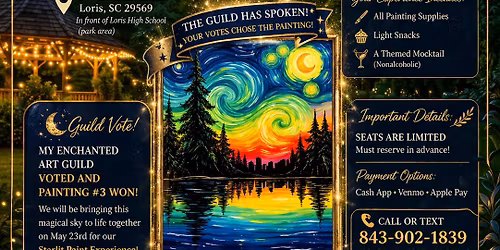 A starlit paint experience (Van Gogh inspired) 