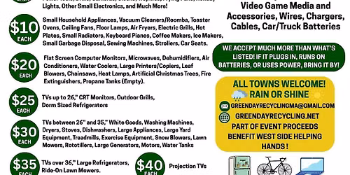 West Springfield Electronics Recycling Event \u267b\ufe0f