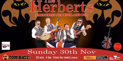 The Herberts \u2013 60s Rock & Pop Show at Tom Katz!