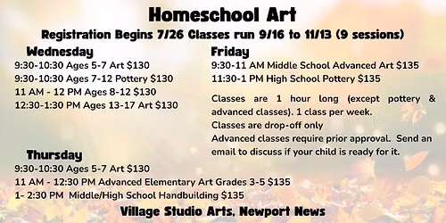 Homeschool Art Classes