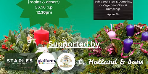 Floral Christmas Table Decoration