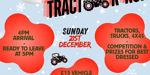 Shakes on the rocks Christmas tractor run 2025 \ud83c\udf84\ud83d\udc96