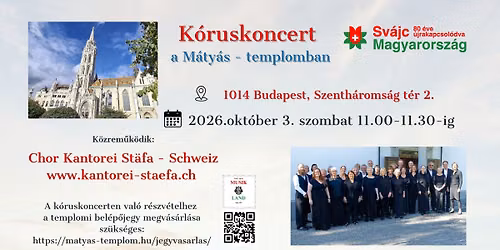 K\u00f3ruskoncert a M\u00e1ty\u00e1s-templomban \/ choir concert in Matthias Church