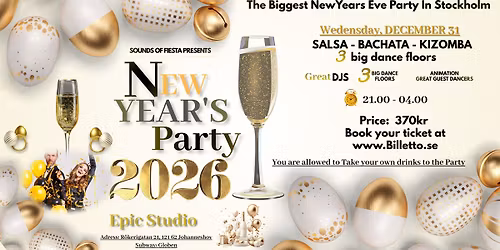 New Year\u2019s Eve Party 2026 - Stockholm