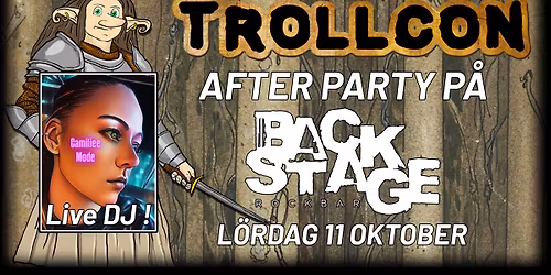 TrollCon AFTER PARTY på Backstage Rockbar