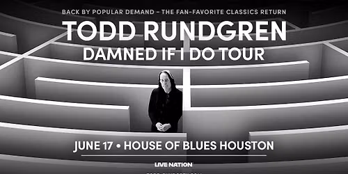 Todd Rundgren: DAMNED IF I DO TOUR