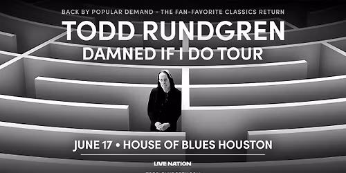 Todd Rundgren: DAMNED IF I DO TOUR