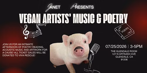 Vegan Artists\u2019 Music and Poetry