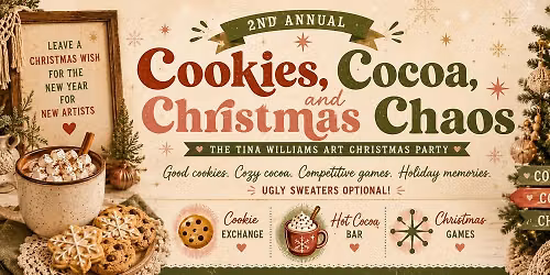 Cookies, Cocoa, and Christmas Chaos | 2nd Annual Christmas Party | Tina's Art Studio Portsmouth