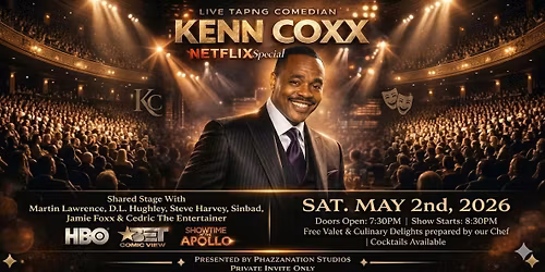 Comedian Kenn Coxx Live Tapping Netflix Special. Private Show