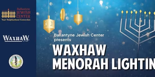 Waxhaw Menorah Lighting