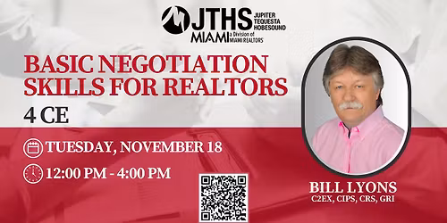 Basic Negotiation Skills for Realtors - 4 CE