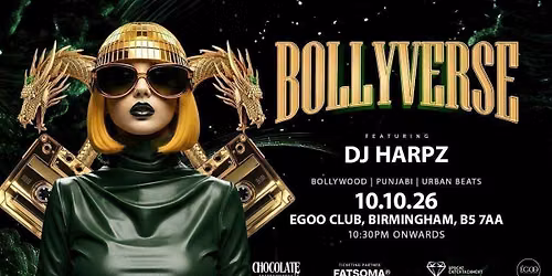 BOLLYVERSE - Bollywood\/Punjabi Night in Birmingham - 10 October 2026