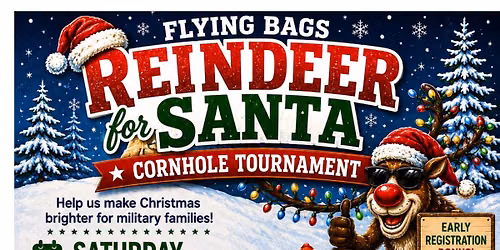 Reindeer for Santa Cornhole Tournament