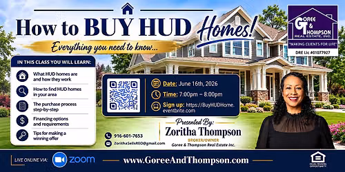 How to BUY a HUD Home! Zoom Webinar