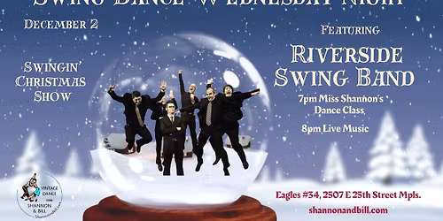 Riverside Swing Band Holiday Show at Swing Dance Wednesday 12\/2