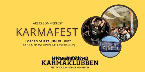 Karmaklubbens SommerFest \/\/ Aalborg \u2022 L\u00f8rdag 27. juni