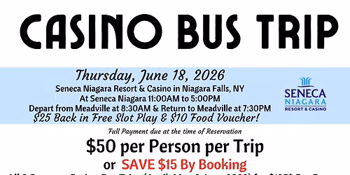 Casino Bus Trip to Seneca Niagara
