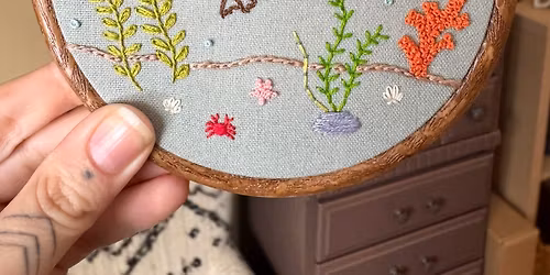 Swimming Otter Hand Embroidery Class -Anchorage