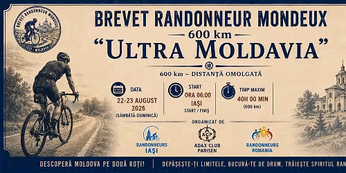 Ia\u0219i - Brevet 600 km - \u201dUltra Moldovia\u201d