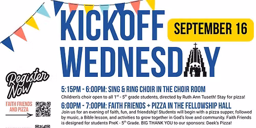 Kick-Off Wednesday at United Lutheran Church!