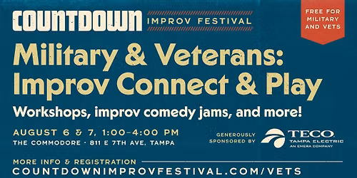 FREE Improv Comedy Workshops for Military & Vets