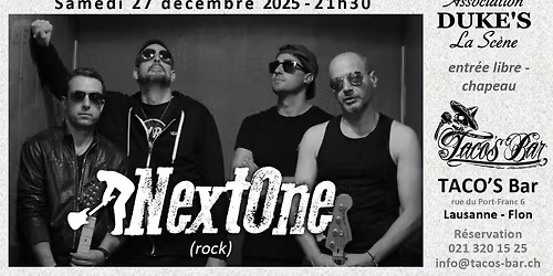 NextOne (rock) - dernier concert de l'ann\u00e9e