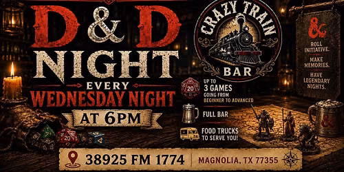 D&D Night at Crazy Train