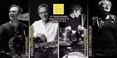 RAOUL BJ\u00d6RKENHEIM & SAM OSPOVAT + DORIS STEINBICHLER & LUKAS W\u00d6BER @ TOINEN KERROS | 01.10.26 @ 7 pm