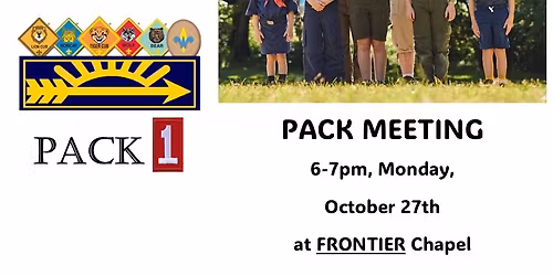 Pack 1 - Pack Meeting
