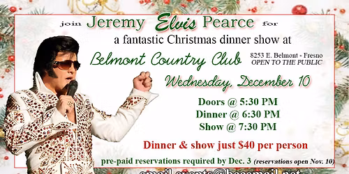 Christmas with Elvis Dinner Show