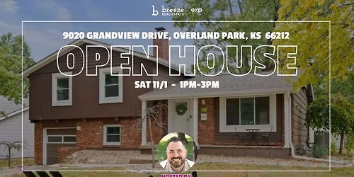 OPEN HOUSE:  9020 Grandview Drive, Overland Park, KS  66212
