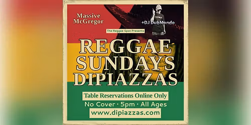 Reggae Sundays Presents: Massive McGregor!
