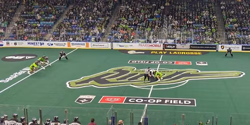 Parking Colorado Mammoth at Saskatchewan Rush