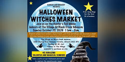 Halloween Witches Market at The Village at Black Creek Museum