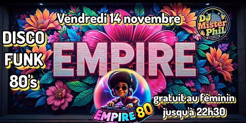 DISCO-FUNK-80'S \u00e0 l'Empire by Mister Phil 