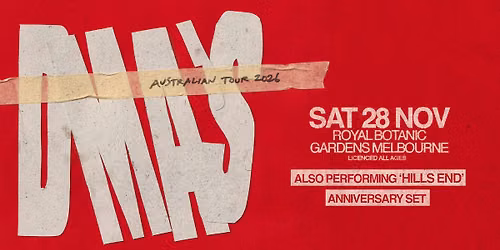 DMA'S - Live At The Gardens (*All Ages)