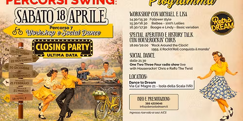 PERCORSI SWING - CLOSING PARTY - SABATO 18 APRILE