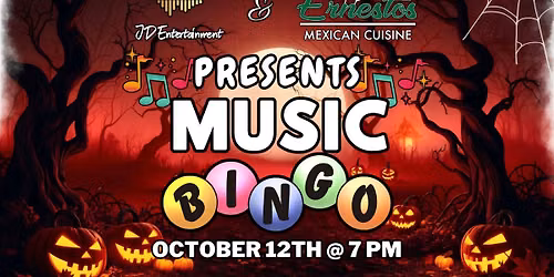 Halloween Music Bingo @ Ernestos Mexican Cuisine